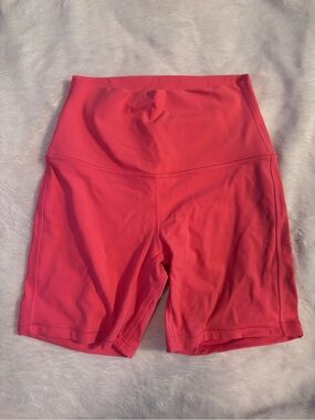 lululemon athletica High-Rise Pink-Red Bike Shorts